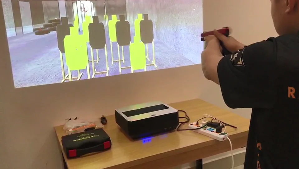 F-22 projection laser training shooting system with all in one projector,shooting software and infrared pen
