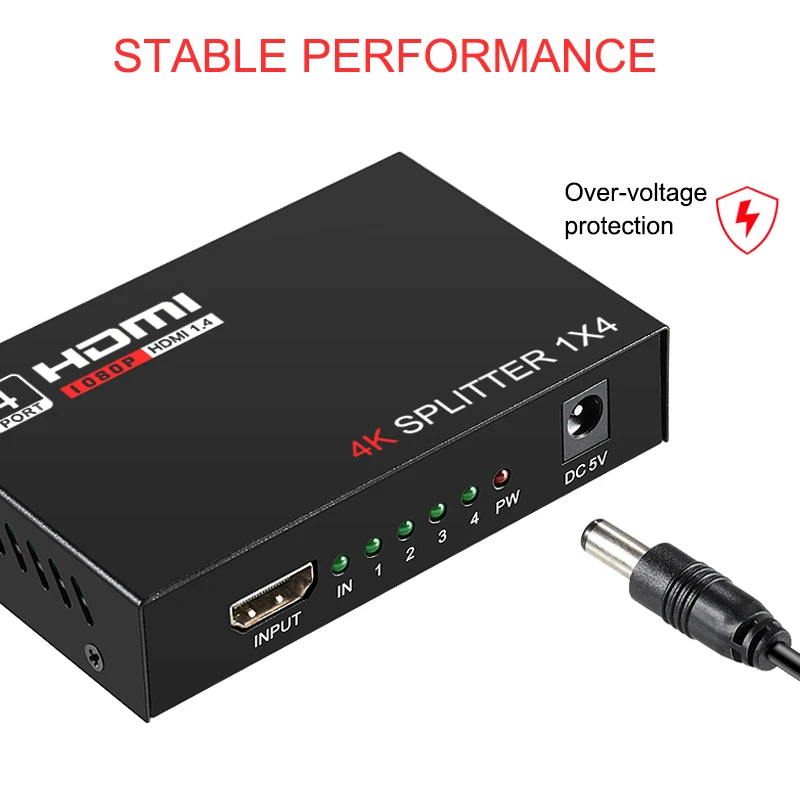 1 To 4 HD MI Splitter V1.4b  4KX2K 30Hz Splitter Hd mi