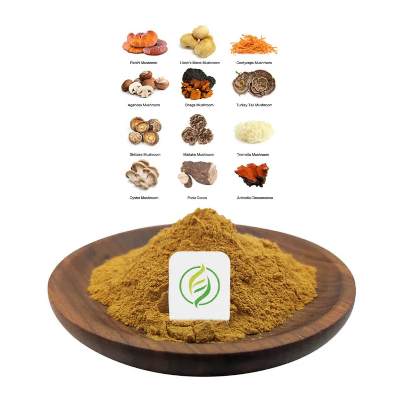 8 в 1 майтаке, индейка, хвостик, шиитаке, Устрица, Чага, кордицепс, Рейши, львы, грива, органический Грибной Порошок