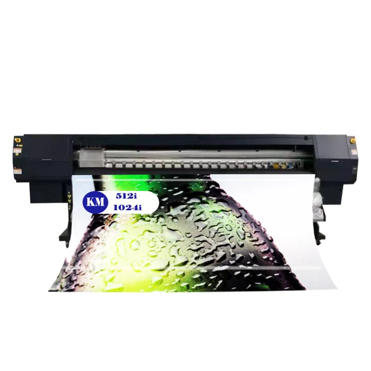 
UV led printer konica 512i/1024i roll to roll inkjet digital printing machine wide size large format eco solvent plotter 