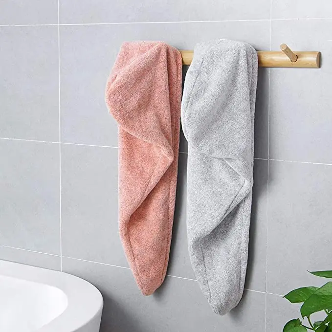 Quick Dry Hair Turban Wholesale Custom Microfiber Hair Drying Towel Wrap