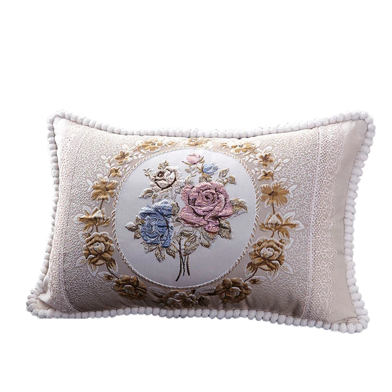 Hem Technique Thickened Embroidered Jacquard 48x48cm 40x60cm Bedroom Bedding Decorative Single Pillow Covers Pillowcase For Sofa