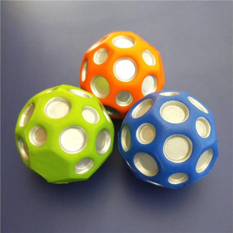 pet toy ball New high pinball PU foam moon ball 7cm sponge shape bouncy ball