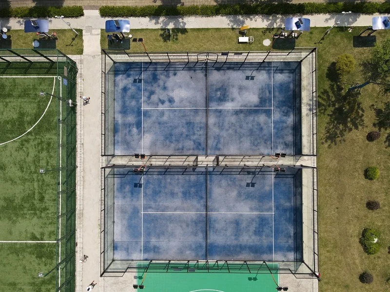 10X20m Good Quality Outdoor indoor Paddle Court with Artificial Tennis Grass roof cover