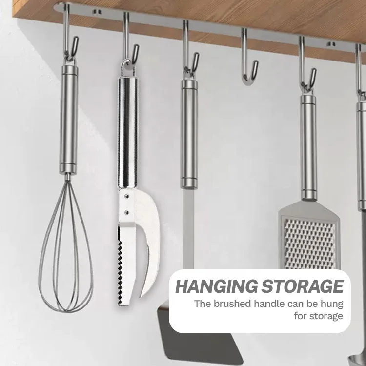 Gloway 3-In-1 Stainless Steel Manual Fish Peeler Scalp Scraper Multifunction Fish Scale Knife For Cut Scrape And Dig