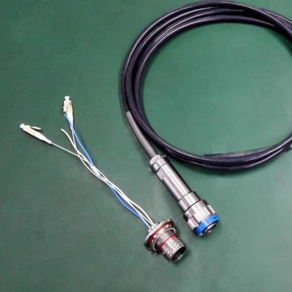 MIL-DTL-38999 Standard J599OC/26F2G2K1N SM-G657A2 2 cores Field use harsh environment use 100M 500M armored cable assembly