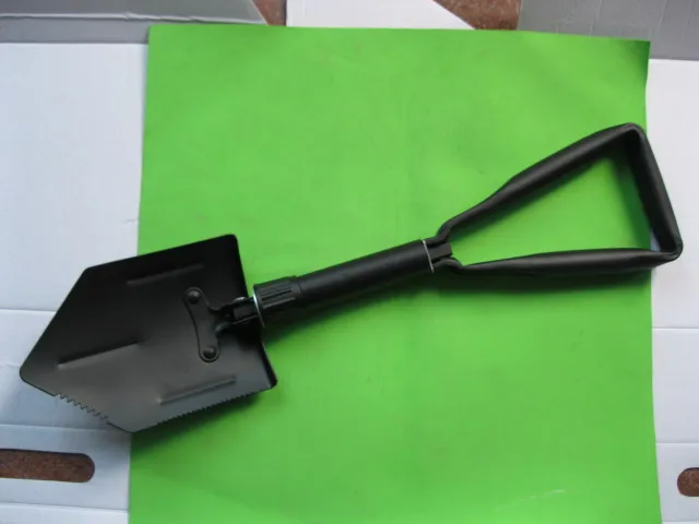 Multi Function Folding Camping Survival Shovel Steel Garden Fishing Tool Tri-fold Foldable Handle Emergency Shovel with Pick Axe