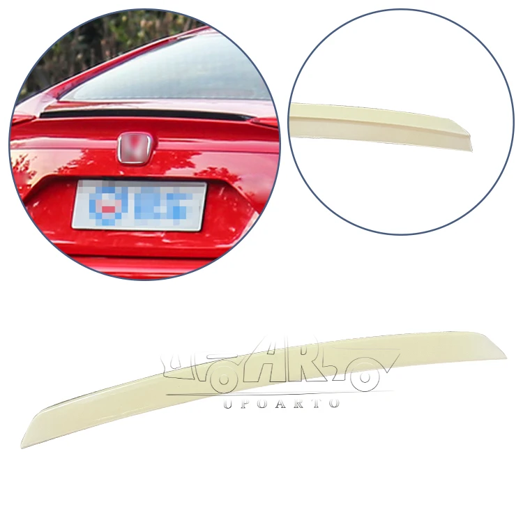 Parts ABS Carbon Fiber Original Style Rear Duacktail Spoiler EK Hatchback Wing lip For Honda Civic 10th Gen EK EG 2016-2020