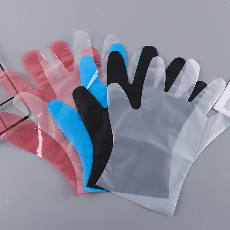 Sushi Restaurant Dish Washing Pe Plastic Kitchen Household Gloves Cheap Clear Disposable Gloves Food Grade