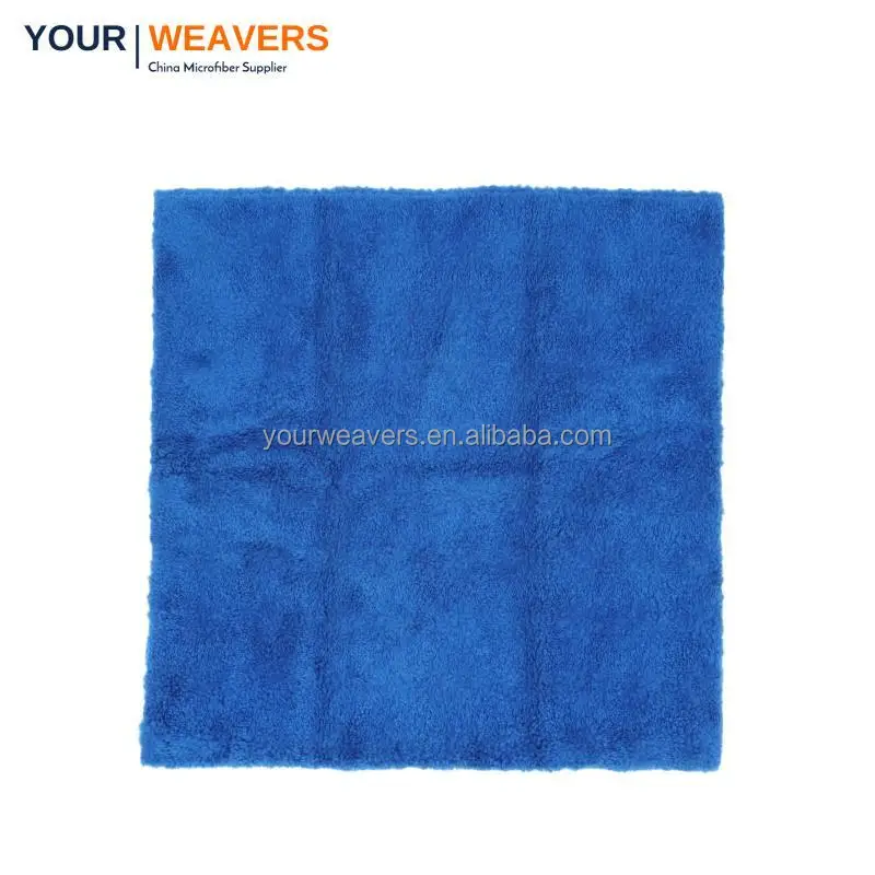 High Quality Microfiber Towel Car 500gsm 16x16in Super Soft Microfiber Car Cleaning Cloth Polishing bull off wax Detailing Towel