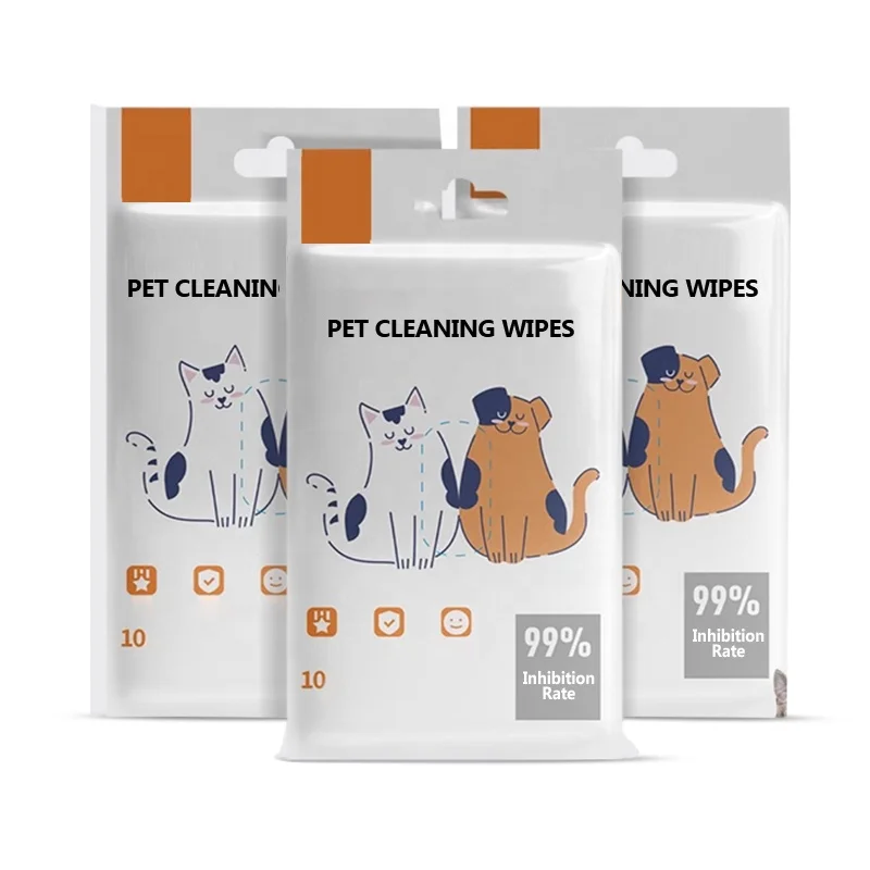 Factory Customization Best Selling Items grooming products pet gloves wet cleaning wipes