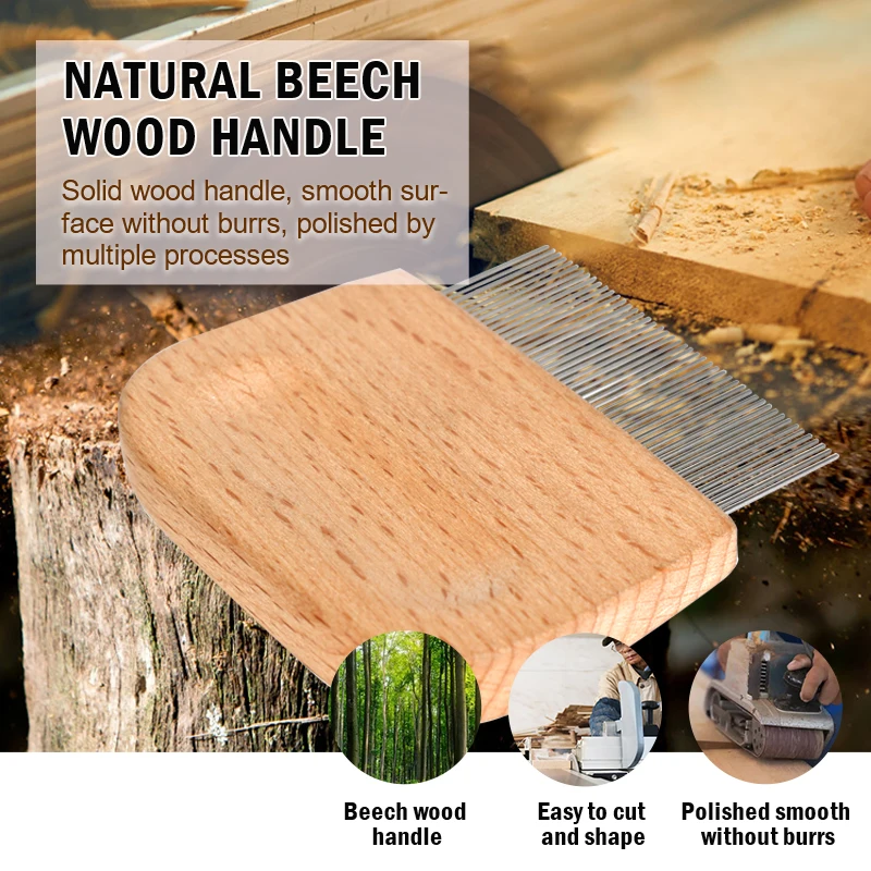 Factory Wholesale Cheap Small Wooden Handle Grooming Comb Pet Lice Hair Comb Dog Flea Comb