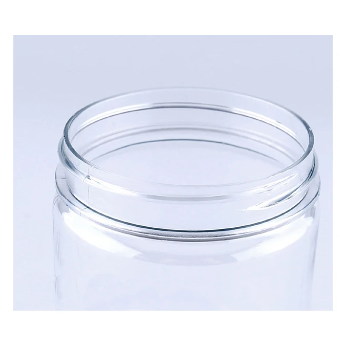 High Quality empty 500 ml bottle candy clear food grade plastic pet jar