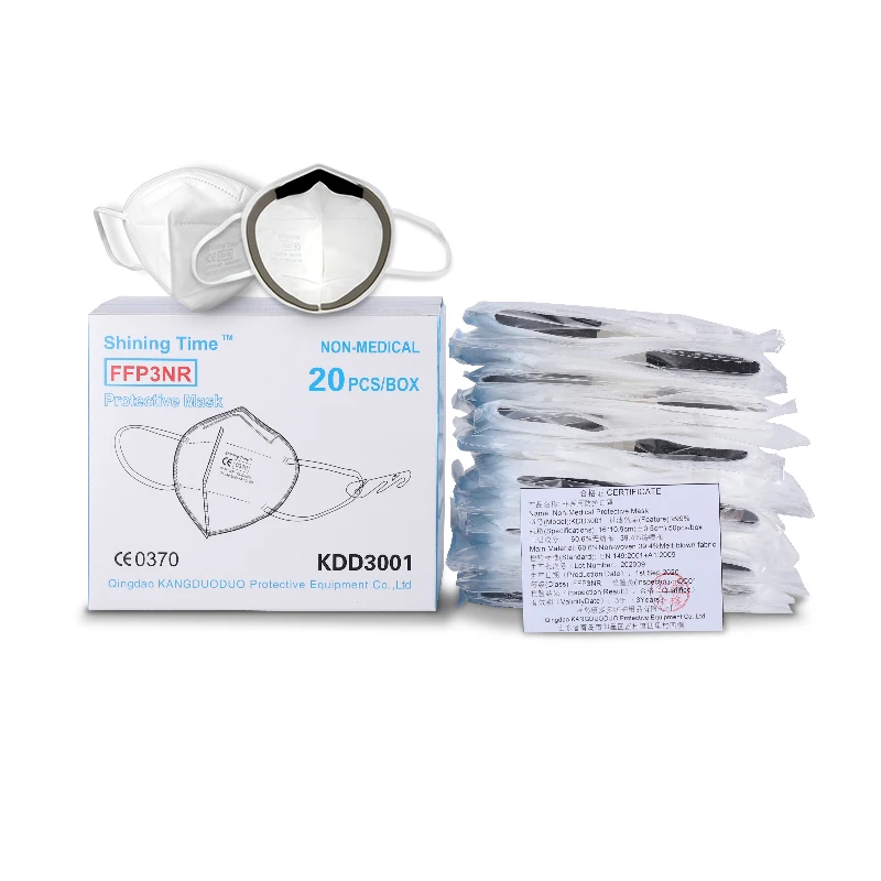 
Non woven disposable earloop ffp3 mask dust with nose clip FFP3 aura respirator mask/ mascarillas 