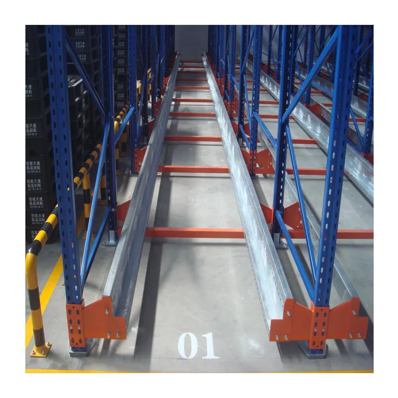 Warehouse Shuttle Mobile Racking System for food industry