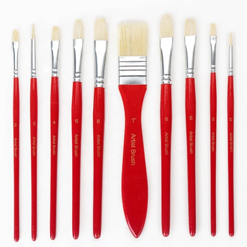 Portable Paint Brush Set Acrylic Artist Brush Watercolor Paint Artist Brush With Canvas Bag