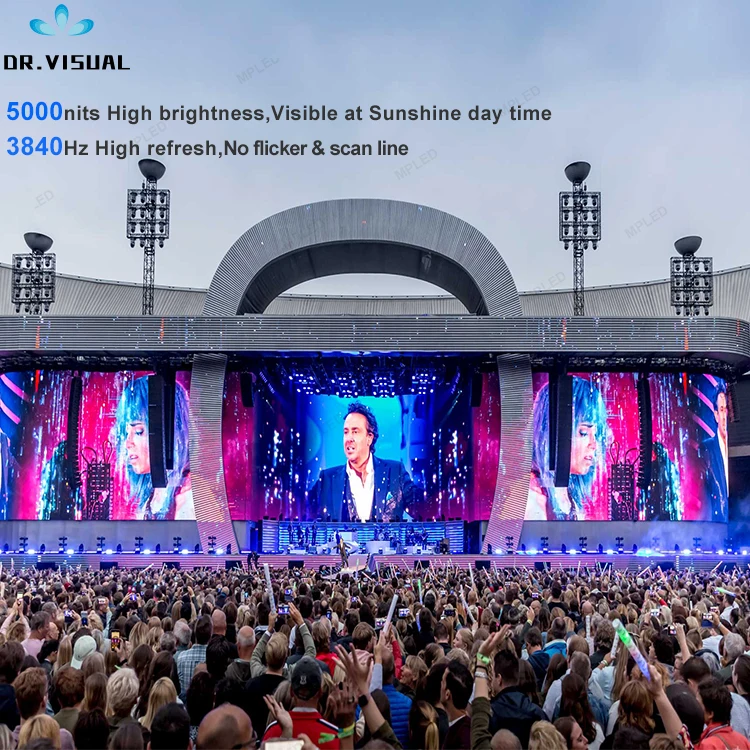 MPLED church stage backdrop led screen for concert P4 P4.81 P3.91 P3 rental indoor outdoor led display panel screen