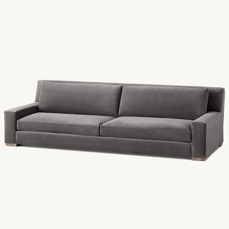 Modern Minimalism Style Home Furniture Sofa Set Fabric Indoor Track Arm