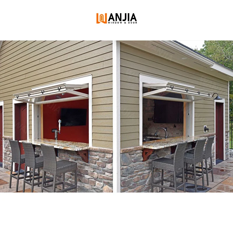 Wholesaler Bulk Custom Residential Vertical Folding Windows Kitchen Interior Aluminum Bifold Windows Folding Windows