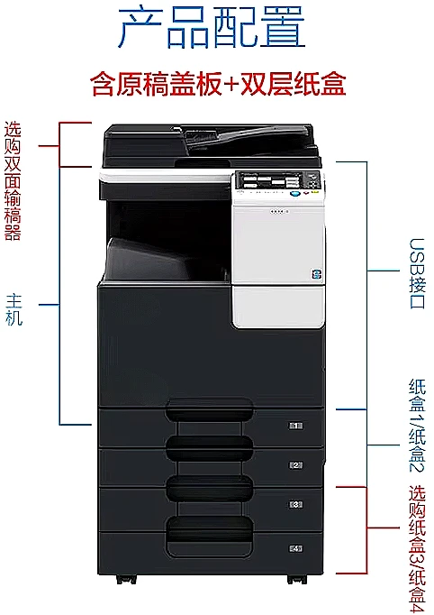 Factory Sell For KONICA MINOLTA bizhub C7222 multifunction copier