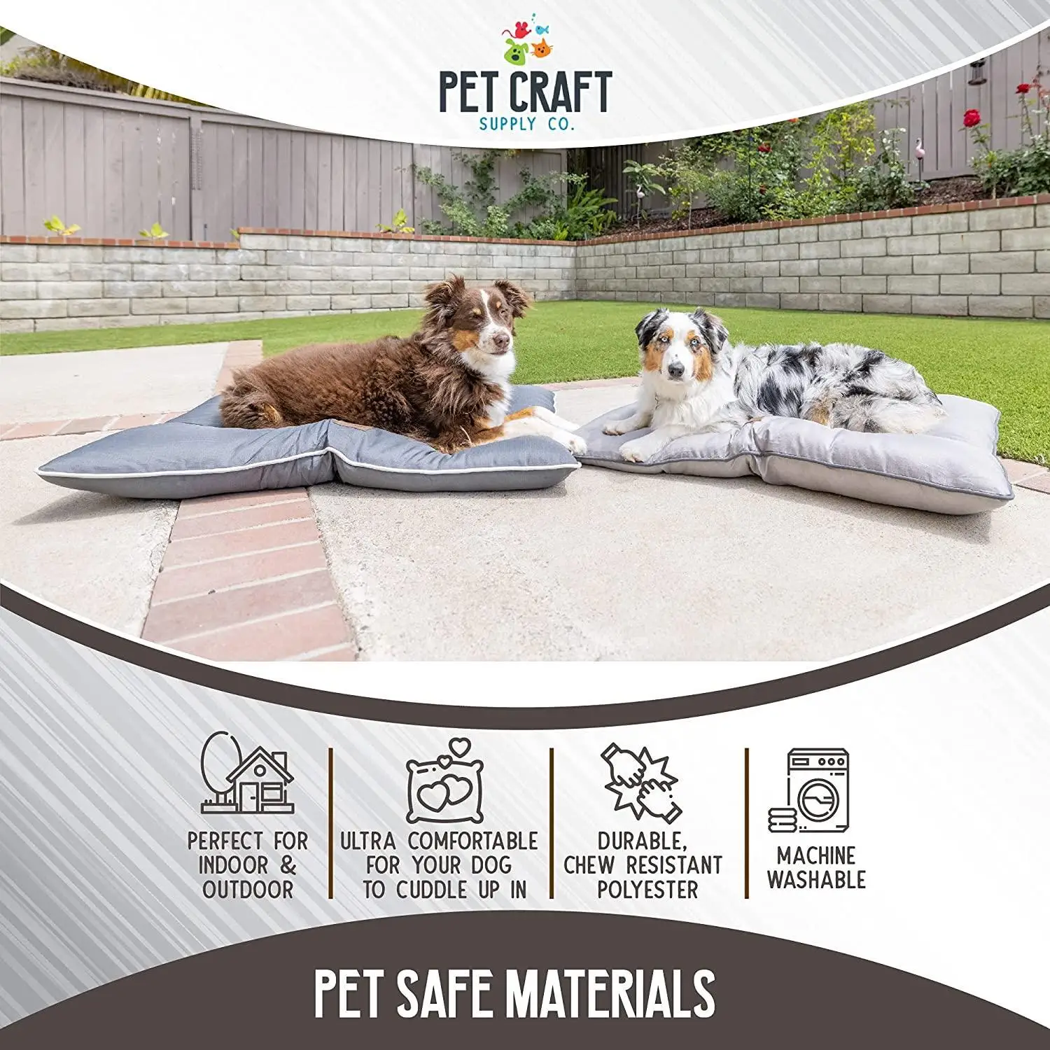 ZYZPET Pet Snoozer Calming Indoor Outdoor All Season Water Resistant Durable Dog Bed, Cloud, Large