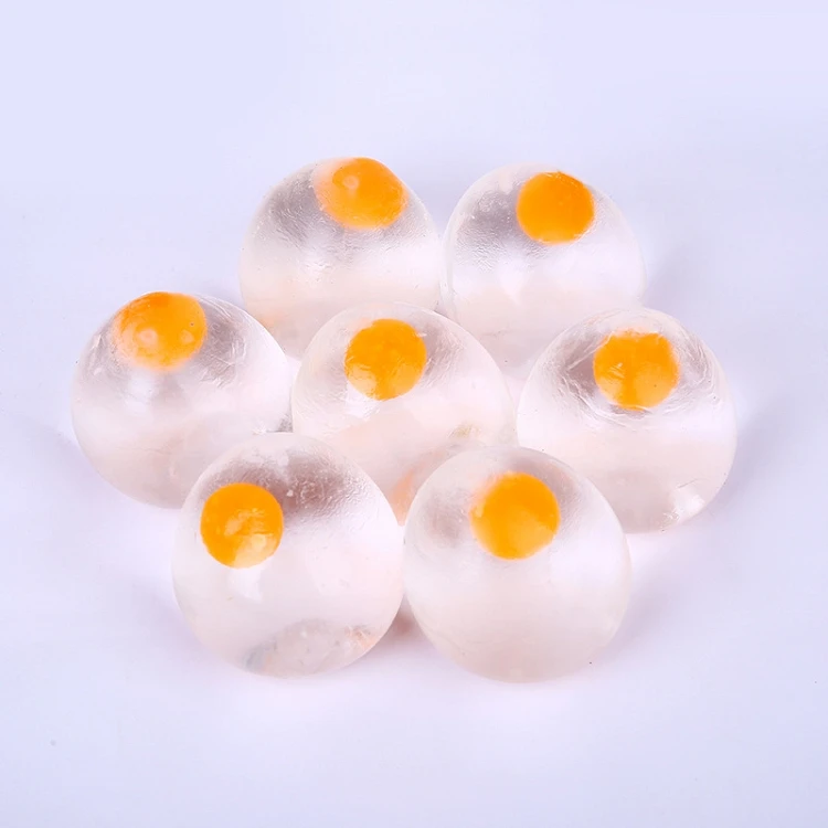 Rotten Egg Transparent Vent Toy Single Yolk Pinched Le Slow Rebound Water Balloon Stress Relief