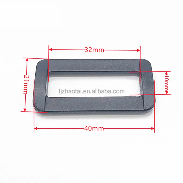 Wholesale high quality cheap plastic slider tri glide adjustable buckle plastic custom belt buckle for backpacks