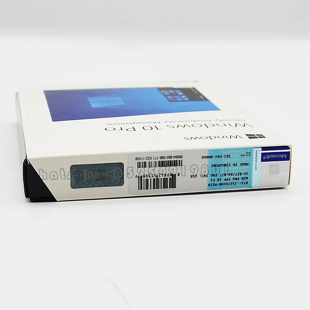 
Wholesale USB FPP Package Microsoft windows 10 pro oem Coa Sticker License Key Microsoft Windows 10 Pro Box Russian 