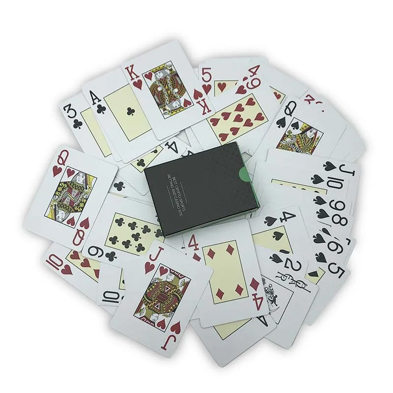 Wholesale custom printed 100% waterproof  plastic playing cards