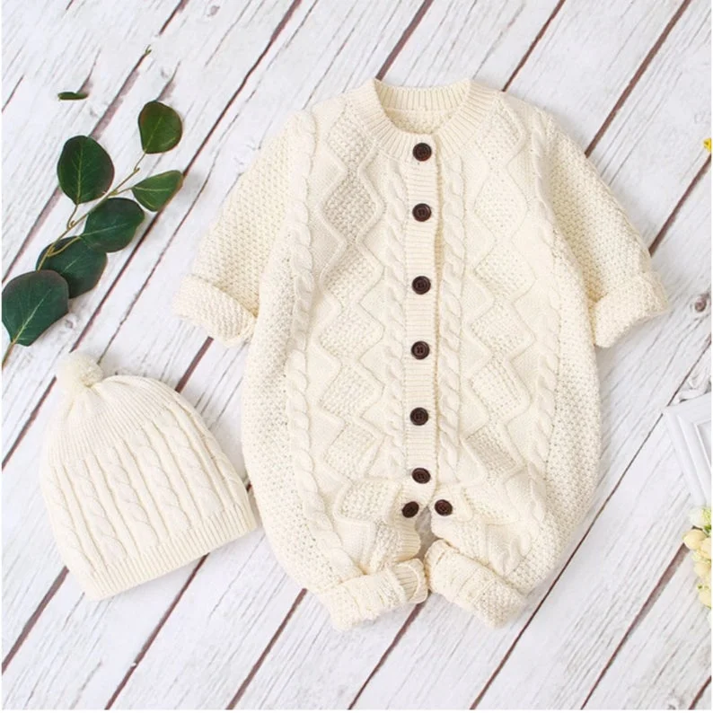Organic Cotton Baby Girl Sleeve Set Suit baby knit Shirt Cardigan Sweater  Baby Girl clothing Suit