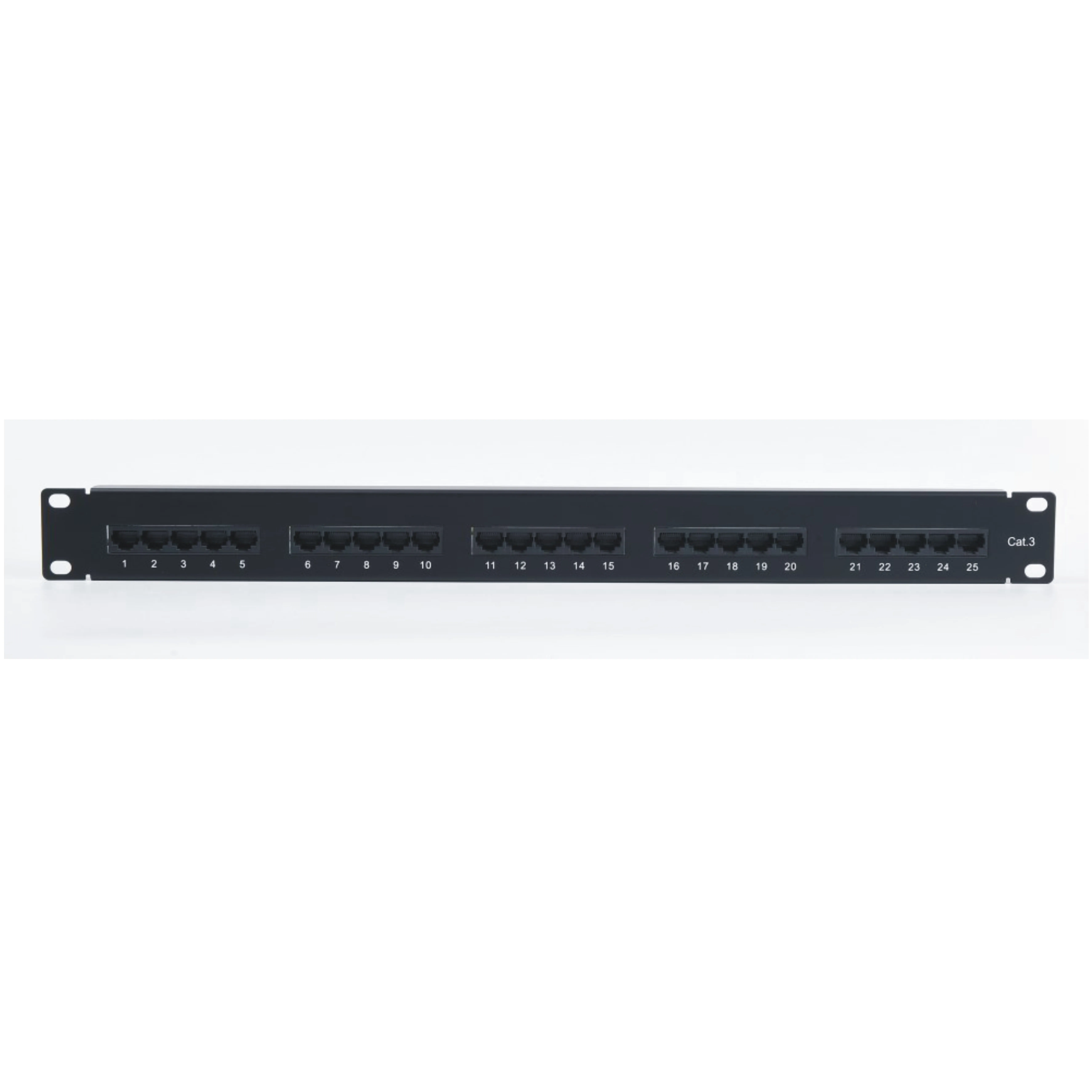 19 inch 1U Keystone Jack Network Rack Rj11 25 Port Patch Panel Cable Manager