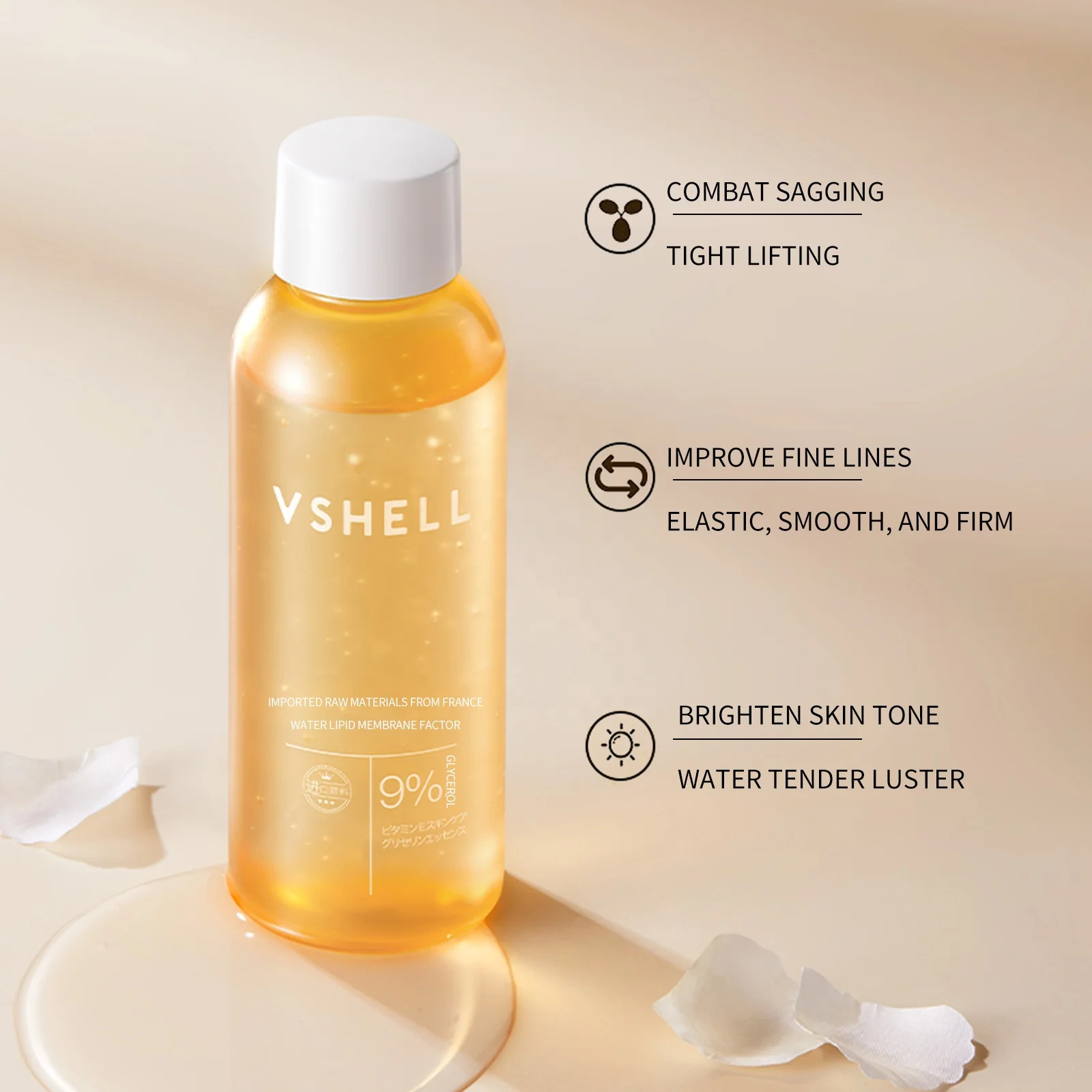 Skin Care Essence Oil with Vitamin E Squalane Dry Skin Moisturizer Hydrating Nourishing Body Massage Oil After Shower Bath Oil