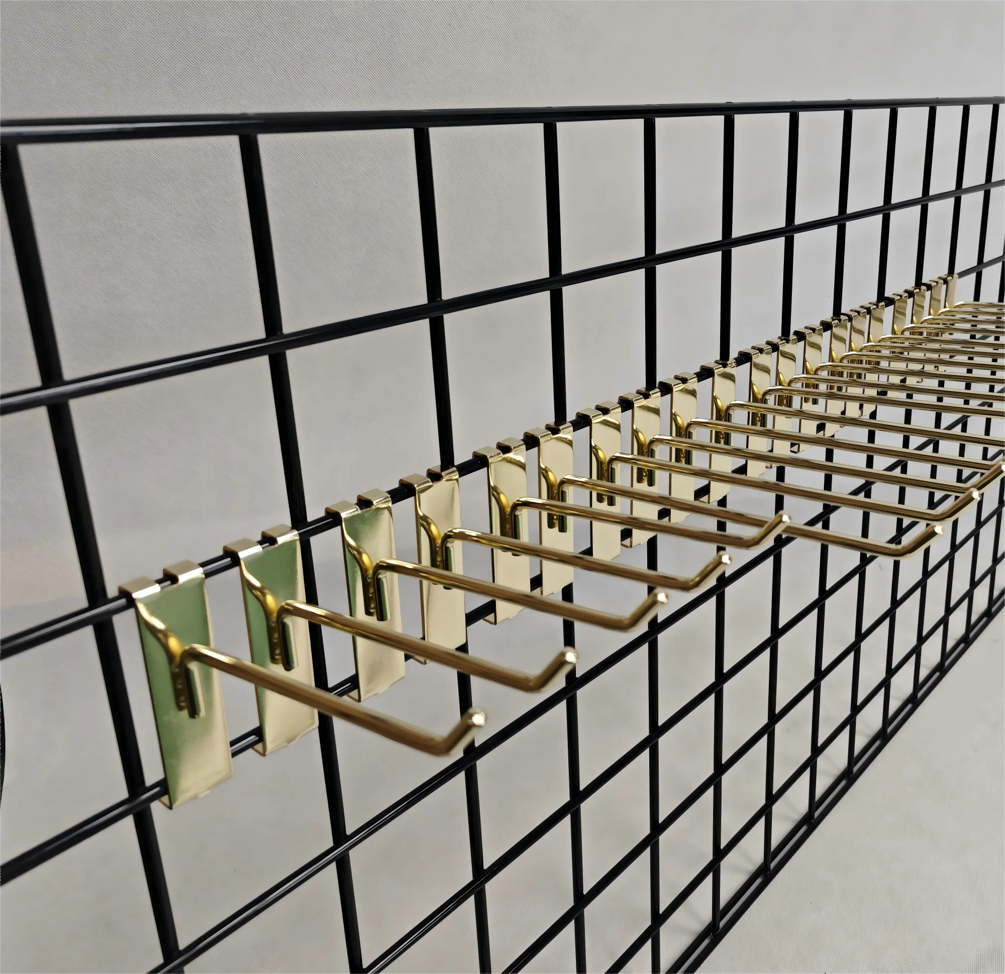 Grid Panel Metal Wire Display Rack Customized Size Clothes Hanging Wall Hook Slatwall Hooks Wire Hook Bracket