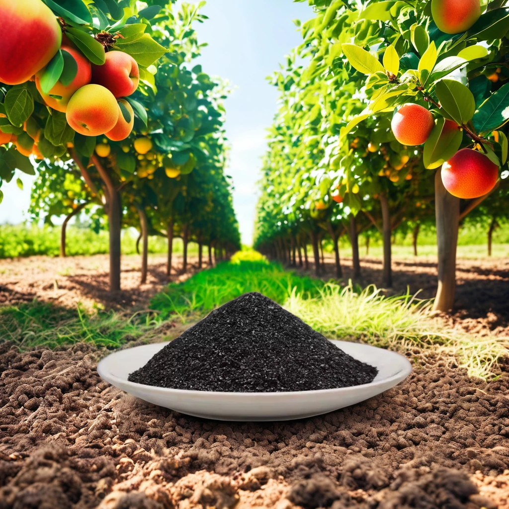 2024 Hot 100% Water-Soluble Organic Fertilizer High Quality Granular Potassium Humate Humic Acid Controlled Foliar Fertilizer