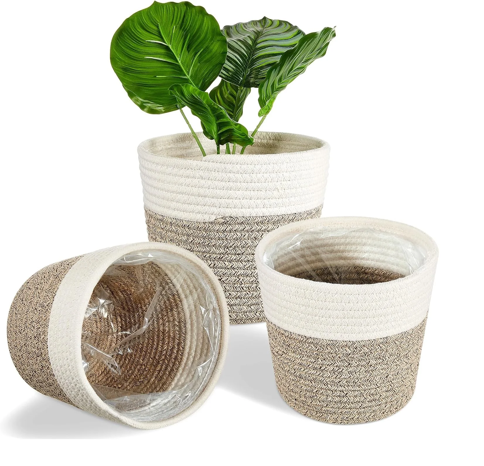 High Quality Decorative Plant Basket Handmade Indoor Garden Large Flower Pots Planters