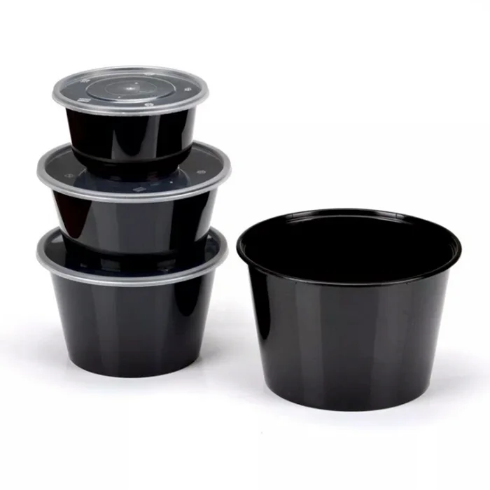 Heat seal disposable food container  restaurant container fast food black plastic microwave food container