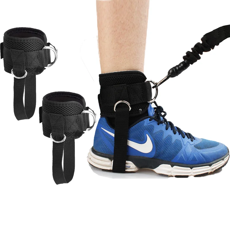 Adjustable Ankle Strap Resistance Band Padded Ankle Weight Belt For Weightlifting Leg Gym Exercises, Fitness Ankle Cuffs