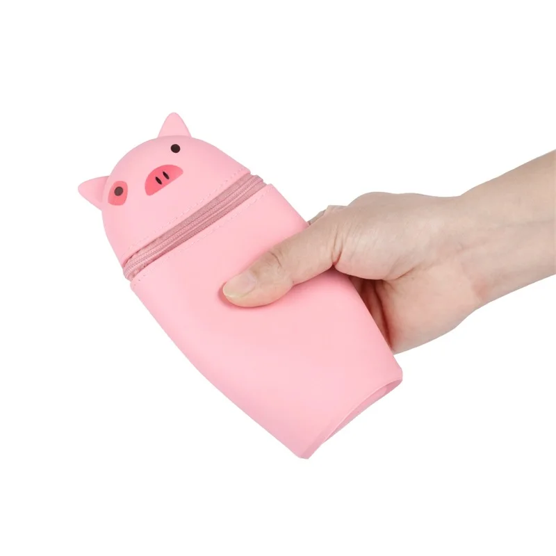 ODM Wholesale Silicone Pencil Case Kids School Pen Holder Reusable Pencil Holder for Desk