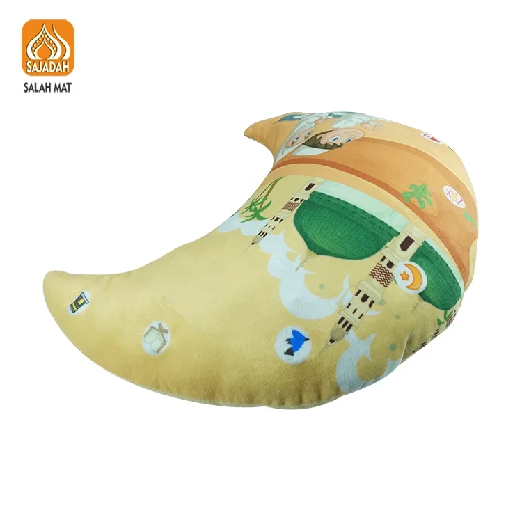 Fast Shipping Soft Quran Dua Pillow Speaker w/Light&Sound Cloud Islam Quran Talking Islamic Doll Toy Muslim Prayer Baby Gif Eid