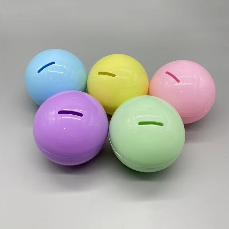 Jn2022 Wholesale 100mm Twisting Ball Bath Toys Custom Plastic Capsule Vending Empty Toy Capsules for Kids Suppliers