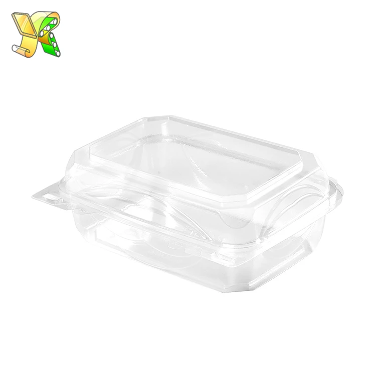 Promotional Kitchenware Rectangle Plastic Disposable Clamshell Packaging Box