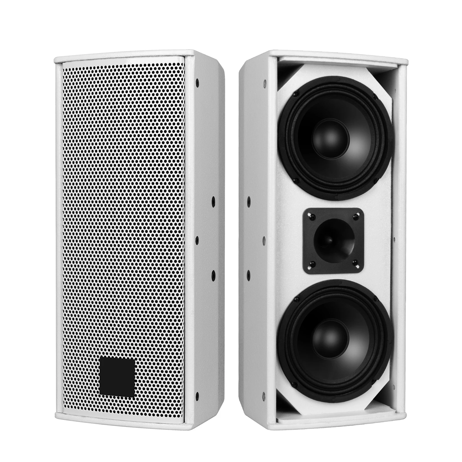 Biner DS6 2 Unit Professional 110W White Column Sounds System Equipment for Conference