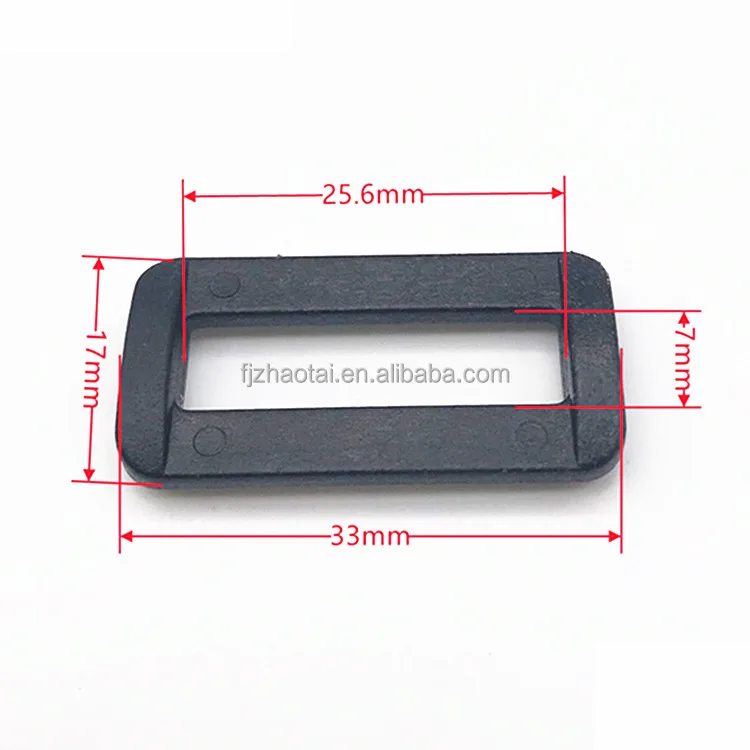 Wholesale high quality cheap plastic slider tri glide adjustable buckle plastic custom belt buckle for backpacks