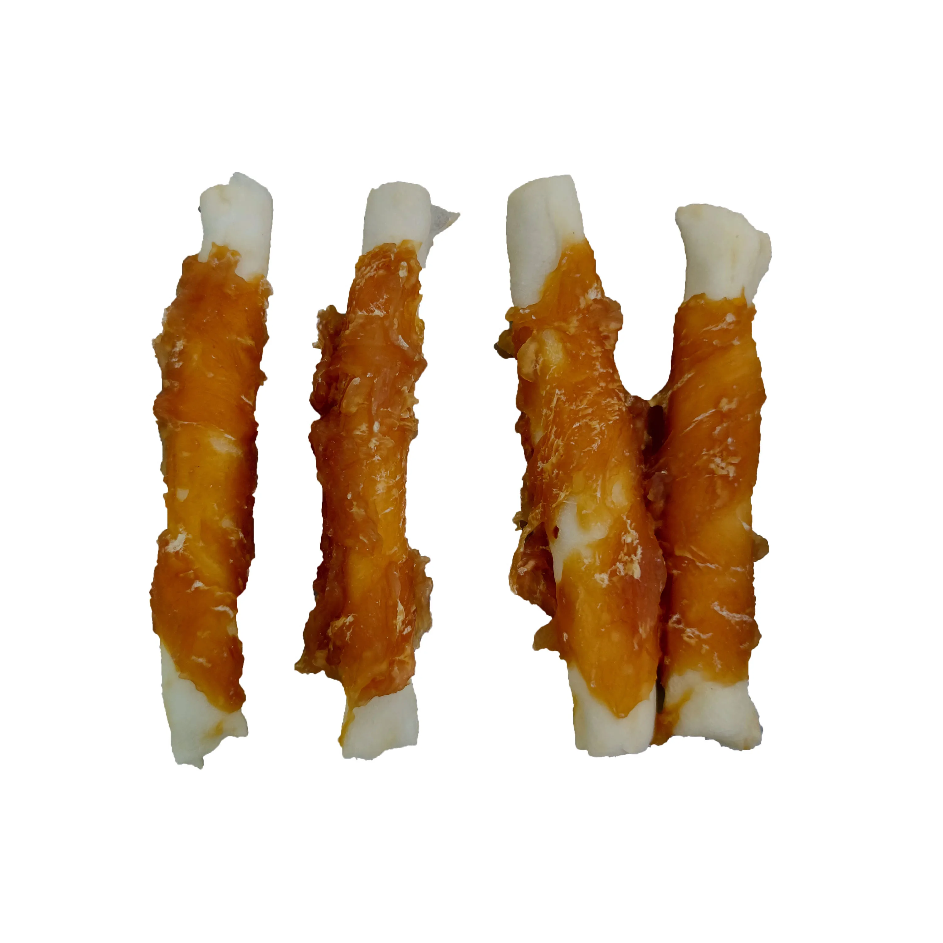 OEM ODM Factory Pet Food Dog Snack Dog Food Dog Treat Teething Stick Chicken Wrap Rawhide Bone