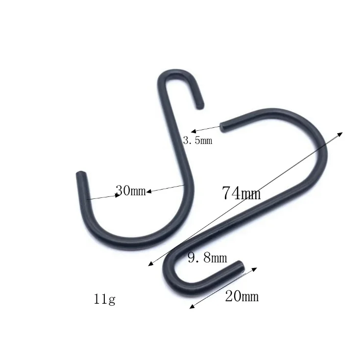 S-образная вешалка крючок для ванной объемные металлические закрытые s-образные