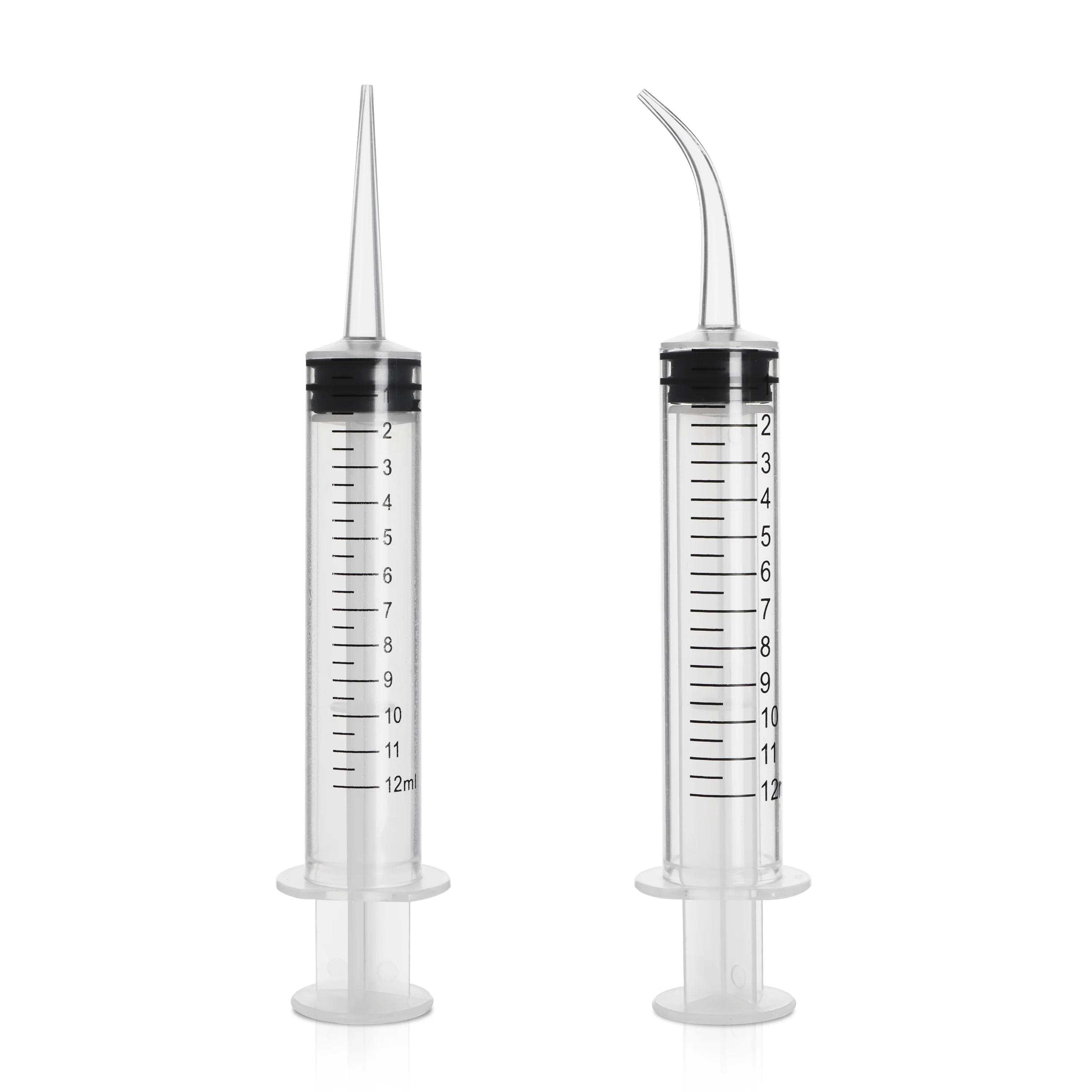 WEGO Dental Syringe Disposable Medical Plastic Sterile 1ml 2ml 3ml 5ml 6ml 10ml With Needle Curved Tip Cap For Baby Kid Baby OEM