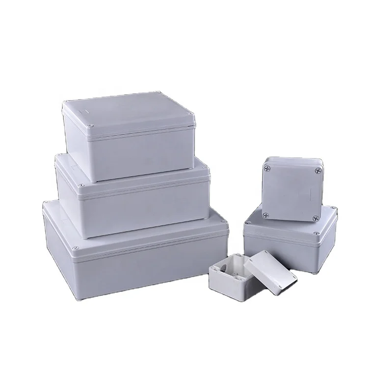 Manufacturer White Waterproof enclosure plastic electric electronic ABS Control External Junction Box with Clear Cover