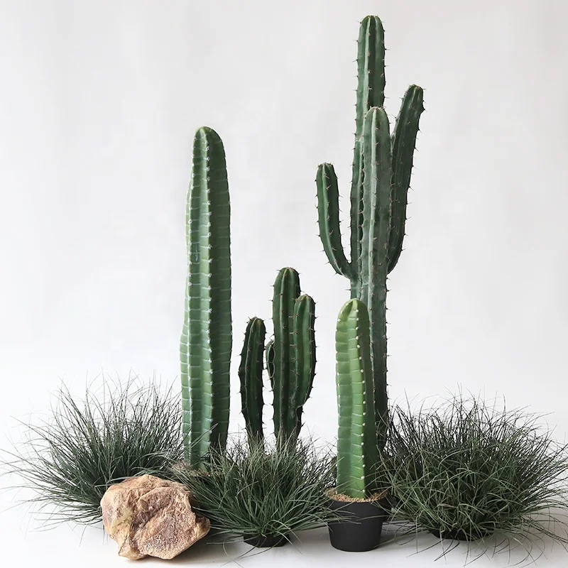 Outdoor Artificial Plastic Cactus Lifelike Succulent Decor for Landscape and Wedding PU Material Fake Desert Decorative Plant