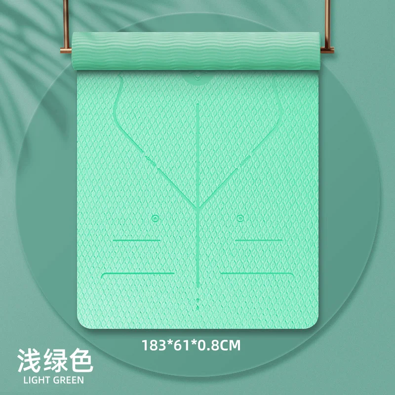 Wholesale Custom Eco-Friendly Gym Pilates PVC Yoga Mat Non-Slip Waterproof Synthetic Leather Natural Rubber Eco-Friendly Pilates