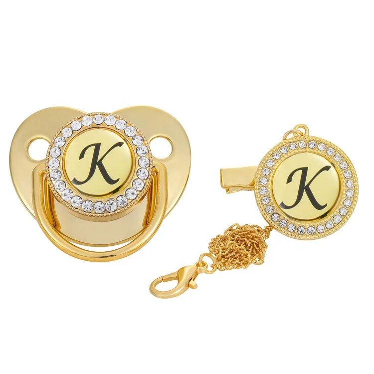  Custom personalized funny gold toddler baby bling